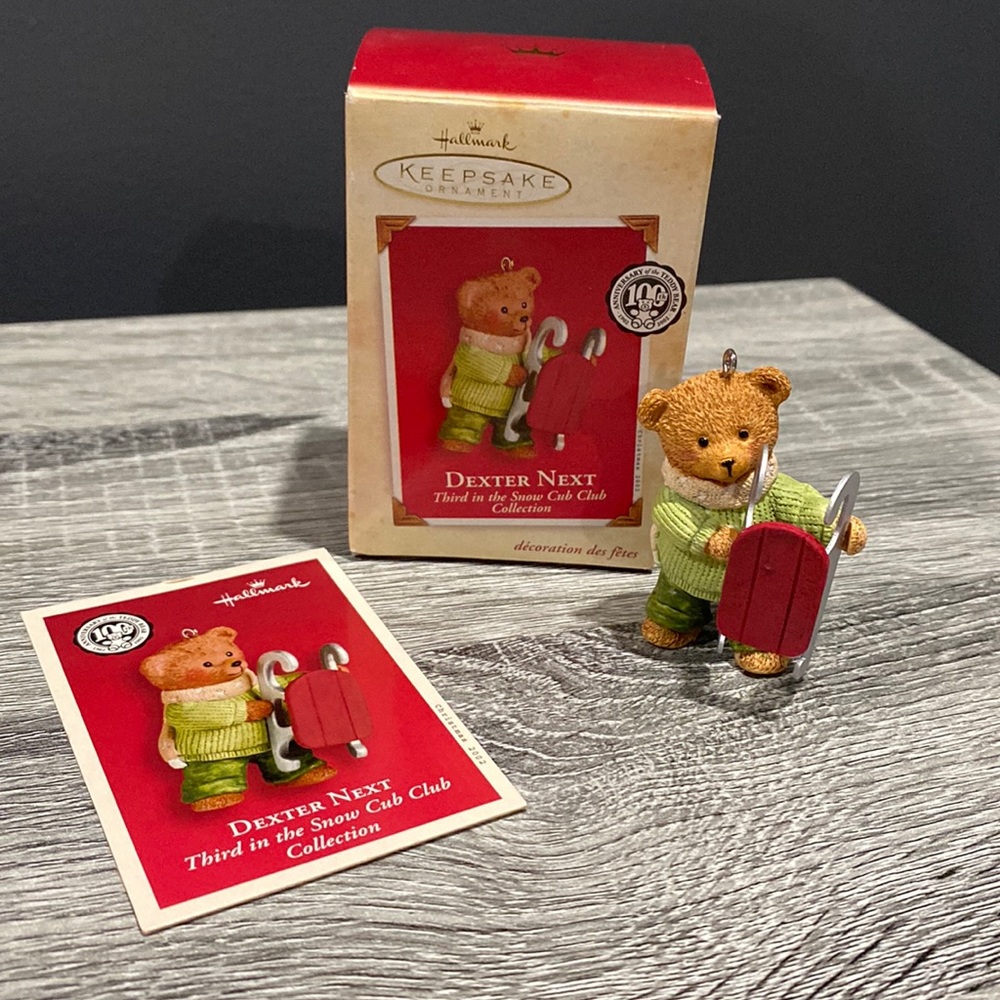 Hallmark | Snow Cub Club: Dexter Next (2002) - Vintage Keepsake Ornament
